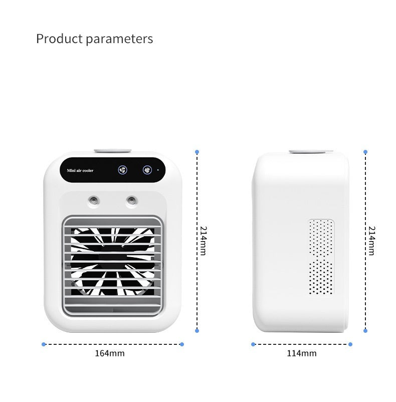 Ar-Condicionado Portátil com Ventilador e Resfriamento a Água - Ideal para Quartos, Escritórios e Veículos