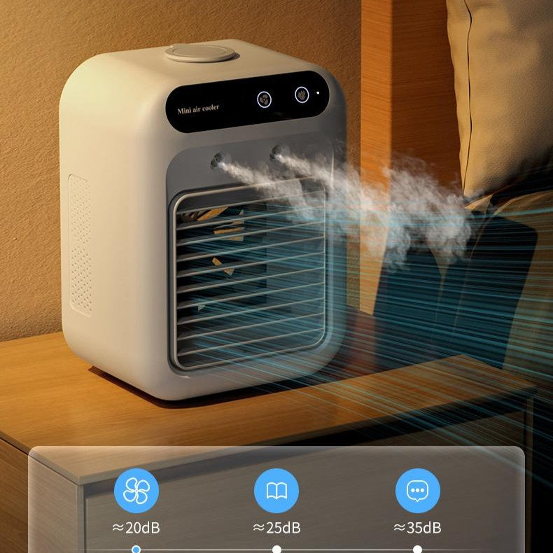 Ar-Condicionado Portátil com Ventilador e Resfriamento a Água - Ideal para Quartos, Escritórios e Veículos