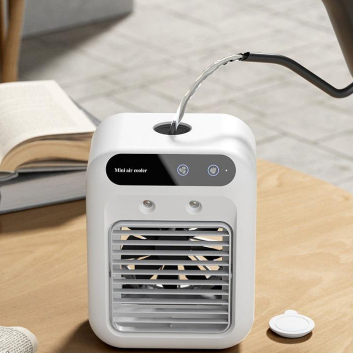 Ar-Condicionado Portátil com Ventilador e Resfriamento a Água - Ideal para Quartos, Escritórios e Veículos